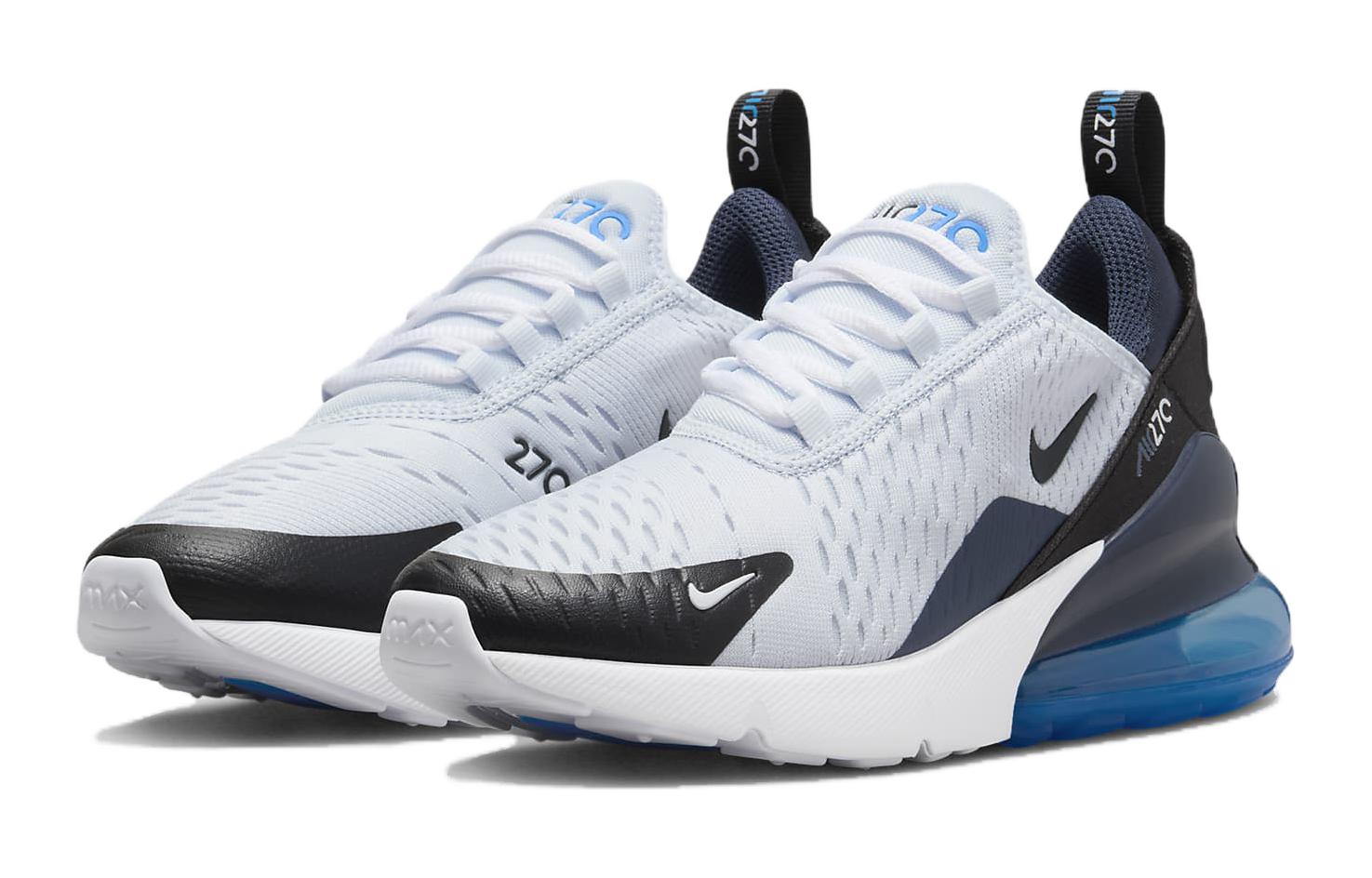 Кроссовки Nike Air Max 270 (бело-синие) — фото 3