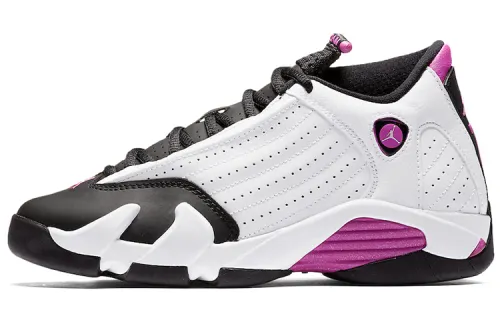 Jordan 14 Retro Fuchsia Flash Black Toe GS