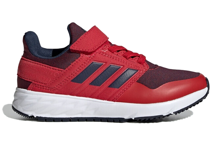 детские кроссовки adidas Fortafaito El K (красно-синие) — фото 3