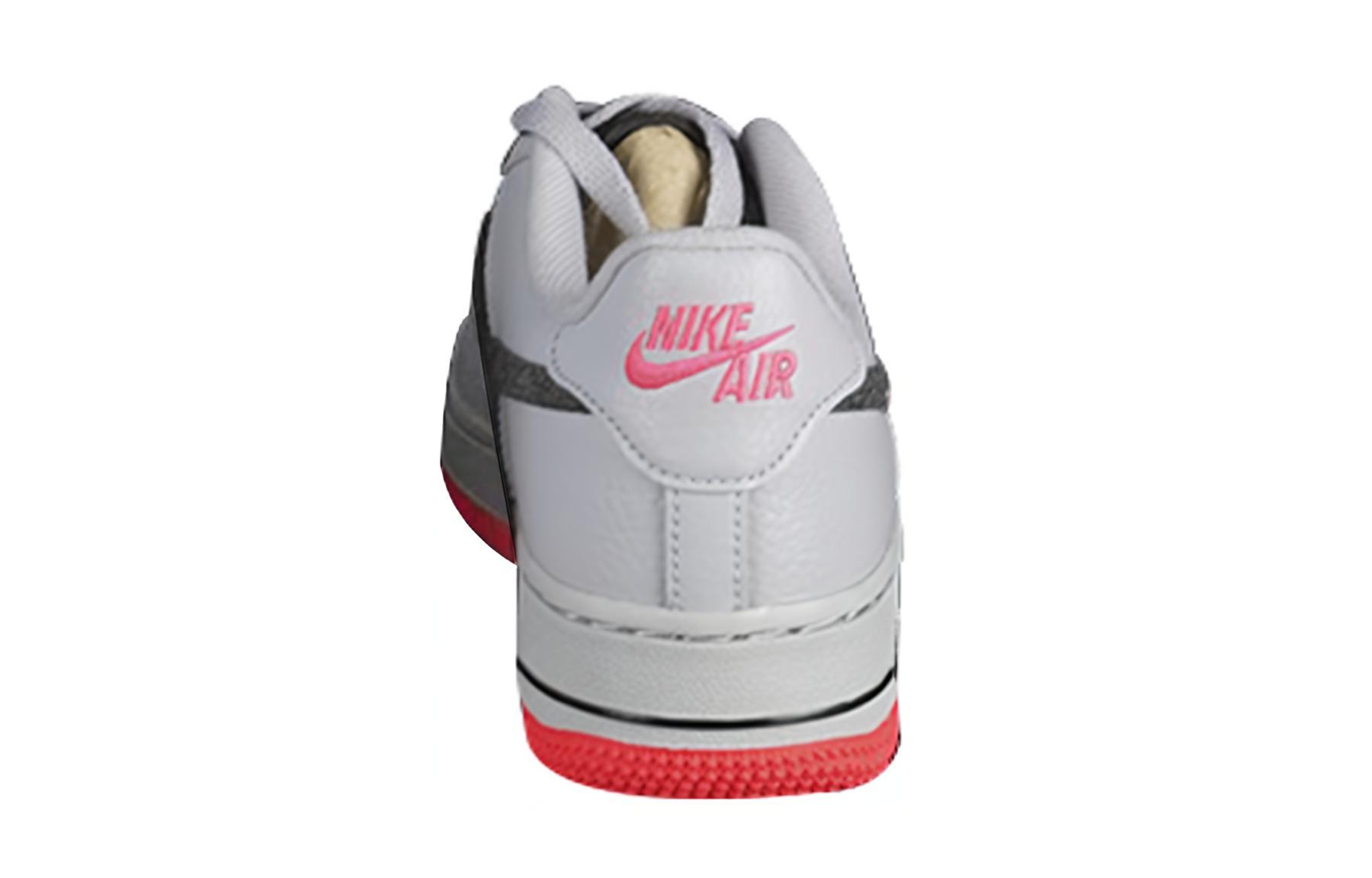 кеды Nike NikeAir Force 1 Felt GS (серо-белый) — фото 5