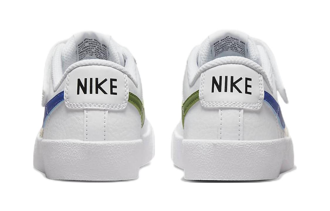 Детские кеды Nike Blazer 77 (синий / белый / зеленый) — Синий / белый / зелёный — фото 7