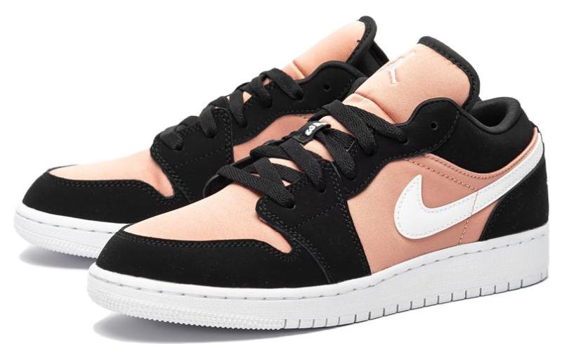 Кроссовки Jordan Air Jordan 1 LOW (черно-розовые) — фото 4