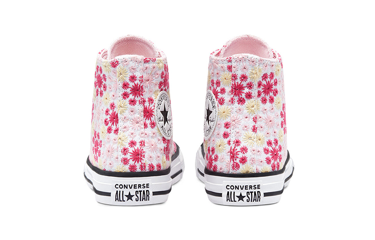 Кеды Converse All Star (розово-белая) — фото 4