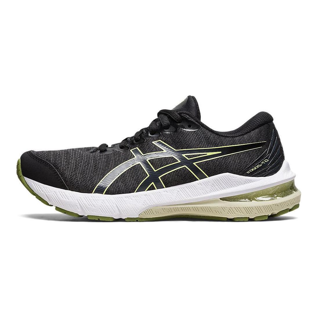 ASICS GT-2000 11 Professional running shoes, cushioning, escort, stable, lightweight, long-lasting wear, not tiring, campus outdoor fitness sports, sweat-wicking, wear-resistant, resilient, breathable support, low-cut children's running shoes, black, teenagers