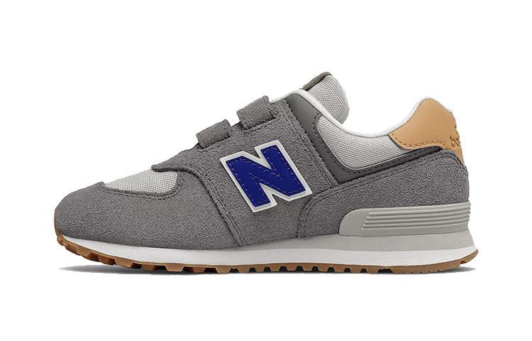 Детские кроссовки New Balance 574 (желто-серые)
