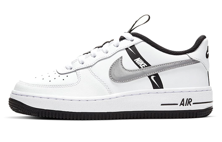 Кроссовки Nike Air Force 1 Lv8 (черно-бело-серые)