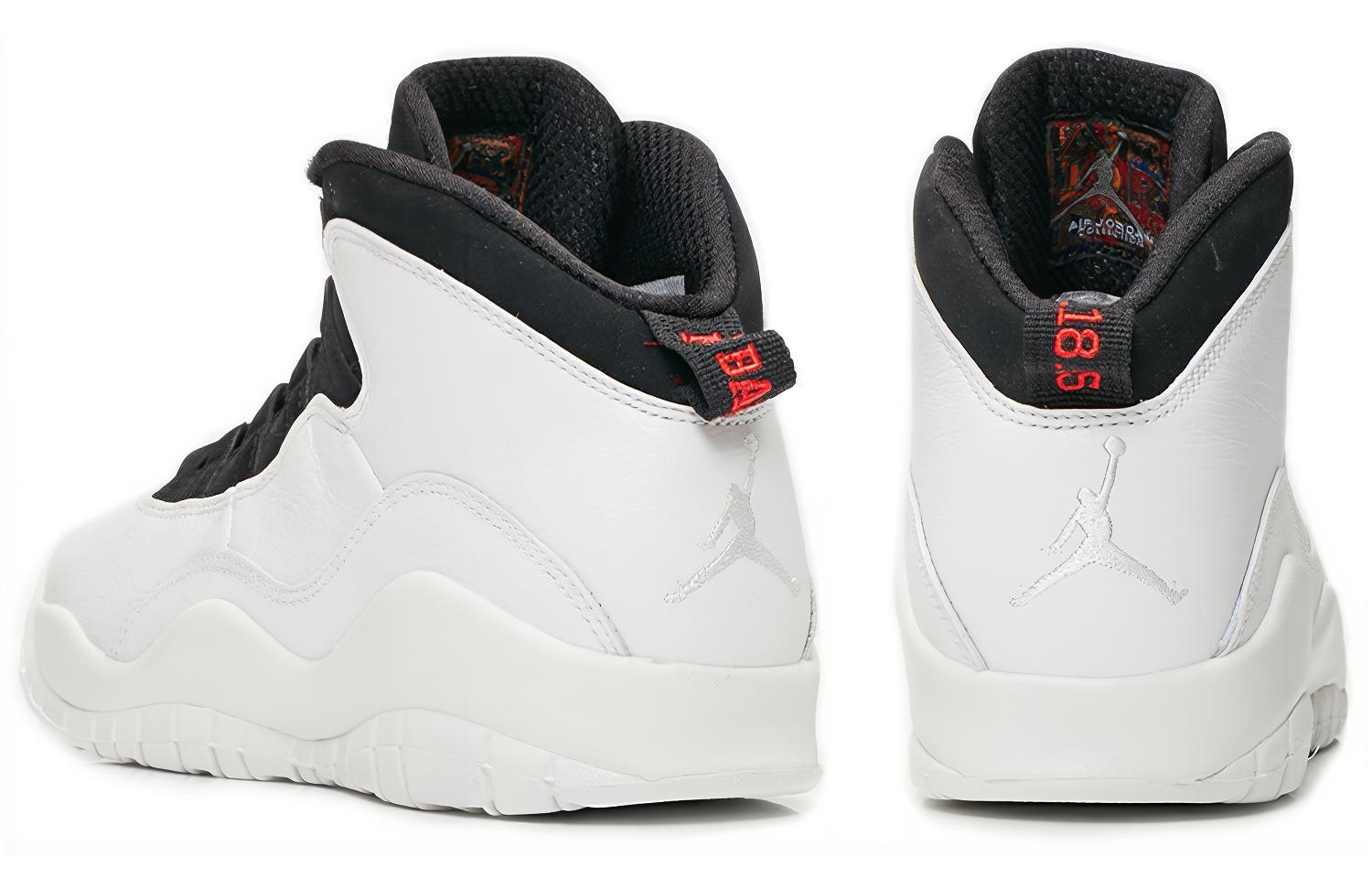 Кроссовки Jordan JordanAir Jordan 10 Retro I m Back GS 2018 (бело-черный) — Белый / чёрный — фото 6