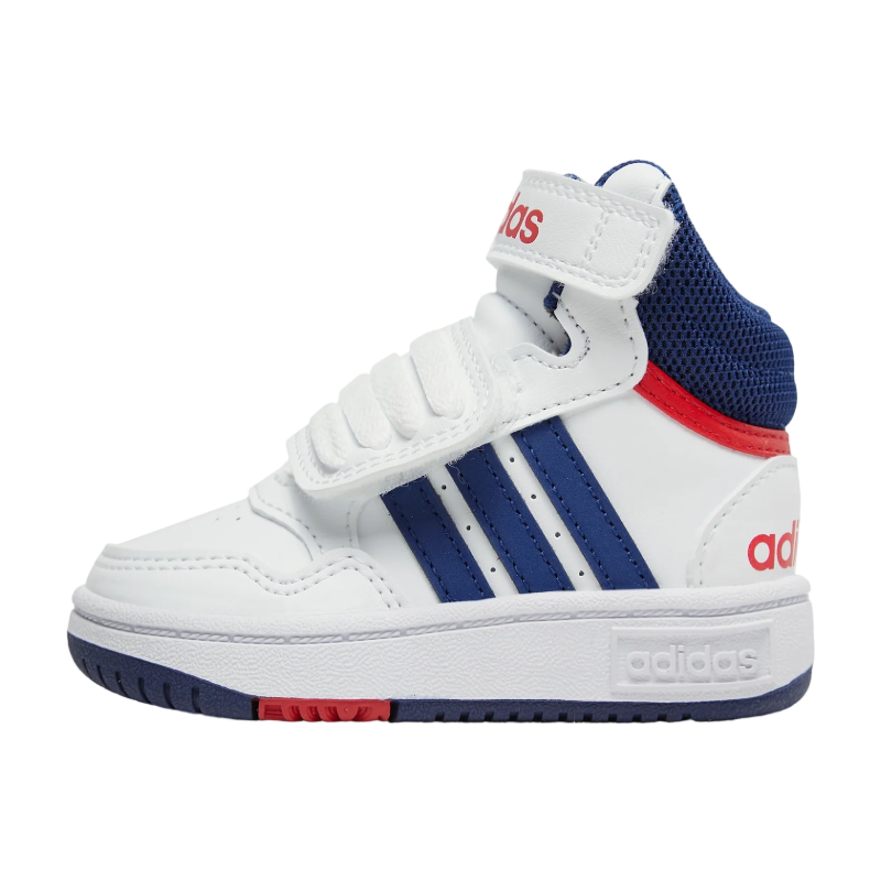 Детские кеды adidas Hoops Mid TD (бело-синий)