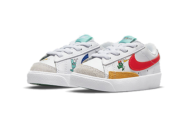 Кеды Nike Blazer 77 (бело-красно-синий) — фото 4