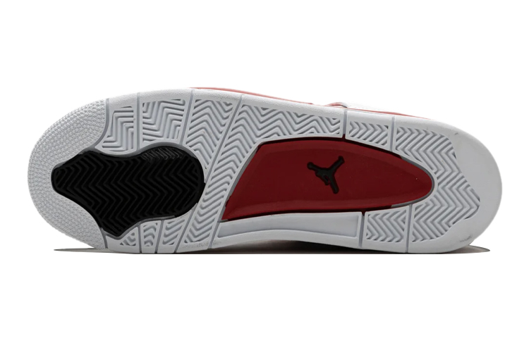Кроссовки Jordan Air Jordan 4 Retro Alternate 89 (бело-красные) — 白/黑/体育红 — фото 6