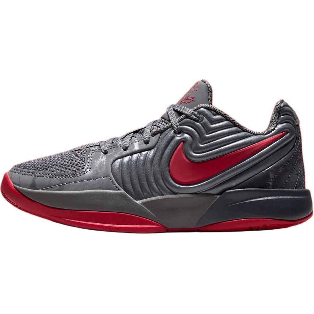 Nike Ja 2 Morant II \"King Of The Court\" Comfortable GS Low Top Basketball Shoes Gray Red Same Style for Men and Women