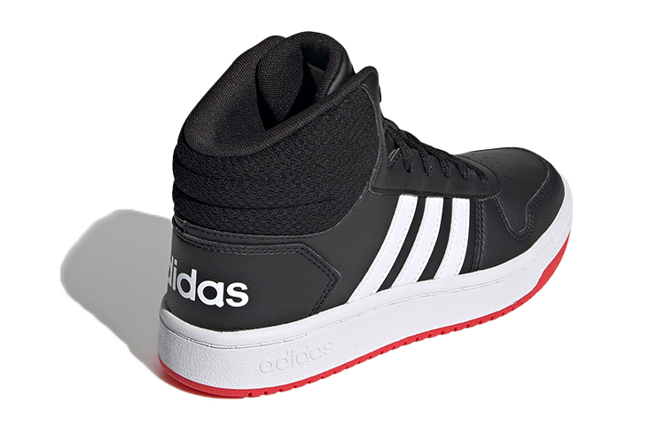 Детские кроссовки adidas neo Hoops 2.0 (черно-бело-красные) — фото 5