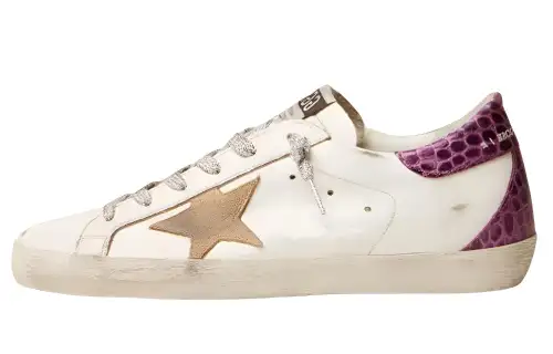 Golden Goose Super Star LTD Leather Stylish Skateboarding Shoes Women's White