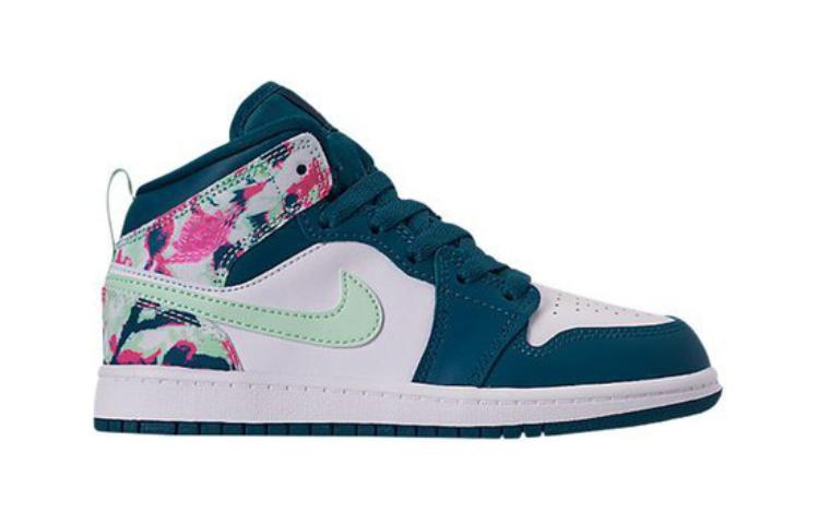 Кроссовки Jordan Air Jordan 1 (сине-розовые) — фото 2