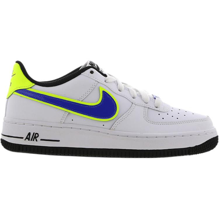 Кеды Nike NikeAir Force 1 07 (бело-сине-желтые) — фото 3