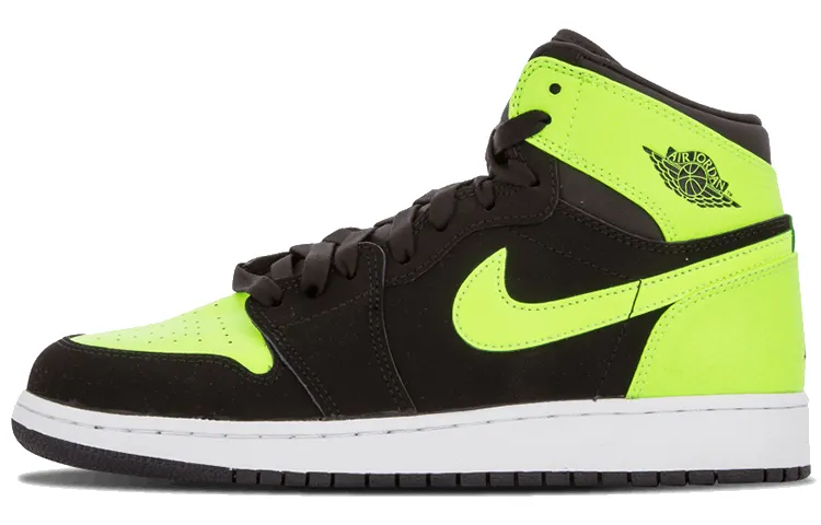 Jordan 1 Retro High GS Black Ghost Green