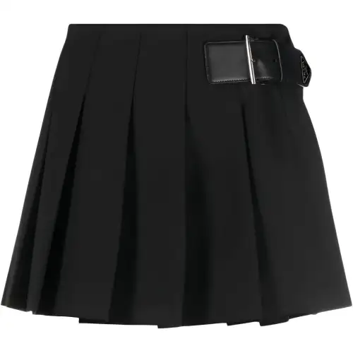 PRADA Casual Short Skirts Women's Black Moderate Short Cargo Skirt