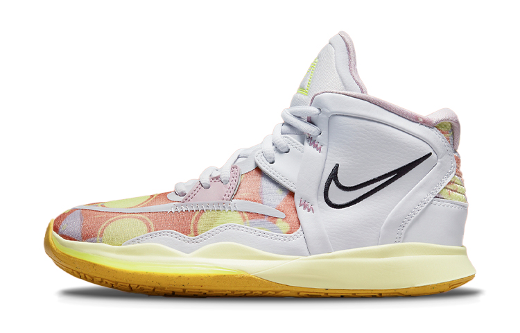 Nike Kyrie 8 infinity comfortable and lightweight mid-top children's basketball shoes white color