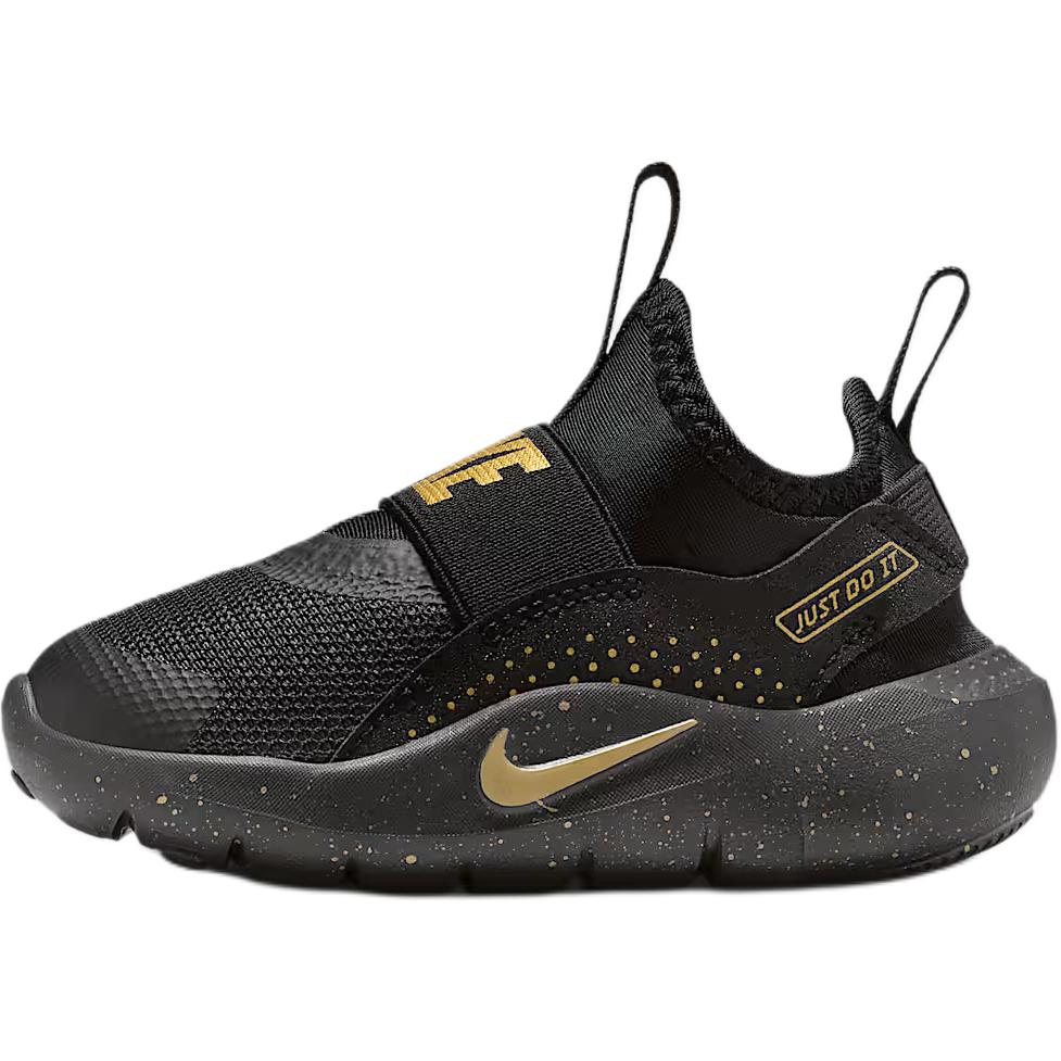 Детские кроссовки Nike Flex Runner 4 (черно-золотые)
