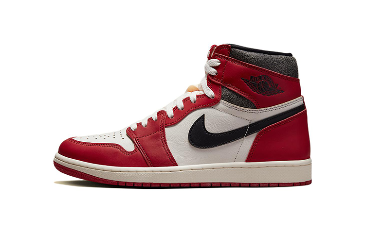 Детские кроссовки Jordan Air Jordan 1 retro high og lost and found (красно-белые)
