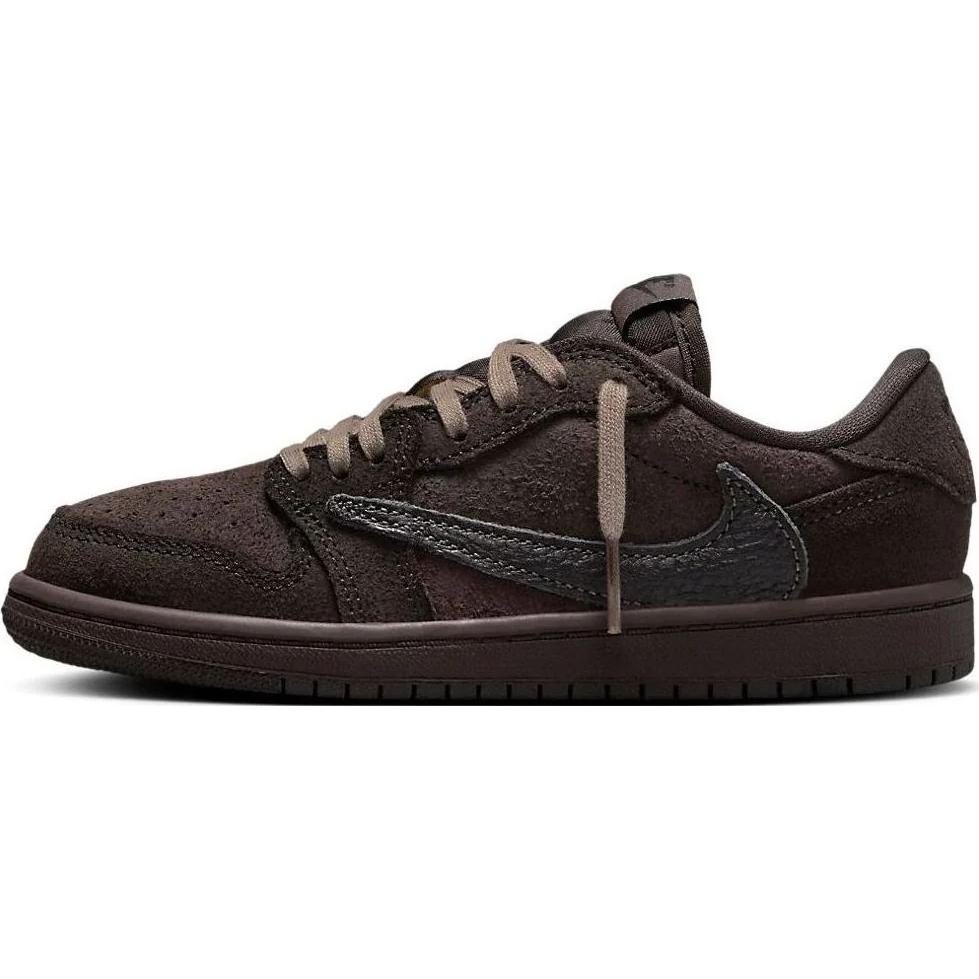 Мужские кроссовки Jordan Jordan 1 Retro Low OG SP Travis Scott Velvet Brown (коричневые)