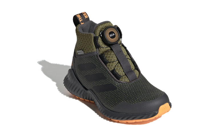 Детские кроссовки adidas Fortatrail (черно-зеленый) — фото 4