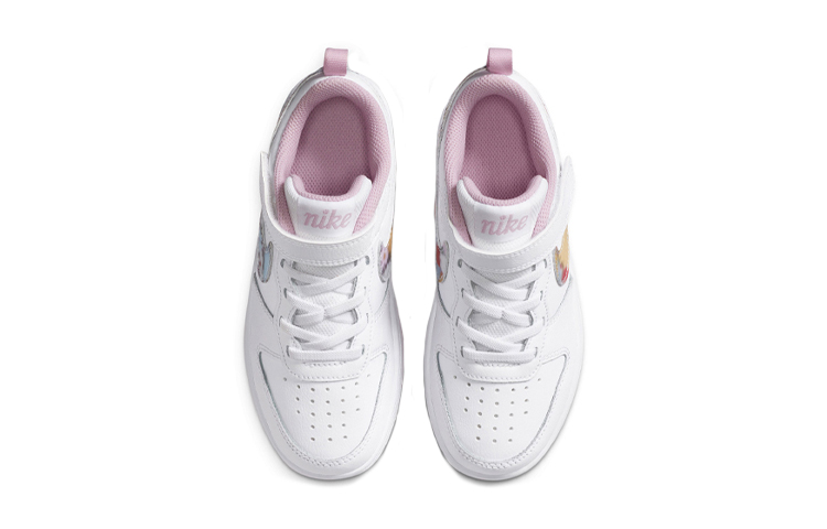 Детские кеды Nike Low 2 SE (бело-розовые) — фото 5