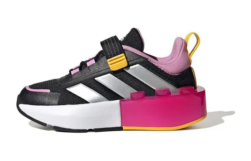Adidas Tech Rnr Slip Resistant Abrasion Resistant Low top Kids' Training Shoes Black White Red Kids'