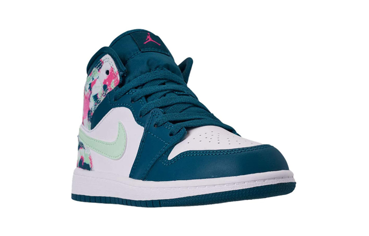Кроссовки Jordan Air Jordan 1 (сине-розовые) — фото 3