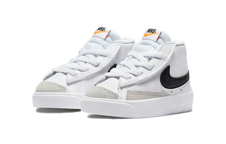 Детские кеды Nike Blazer Mid 77 (черно-белый) — фото 7