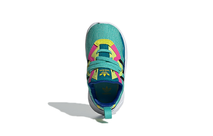 Детские кеды adidas Flex (сине-зеленые) — фото 6