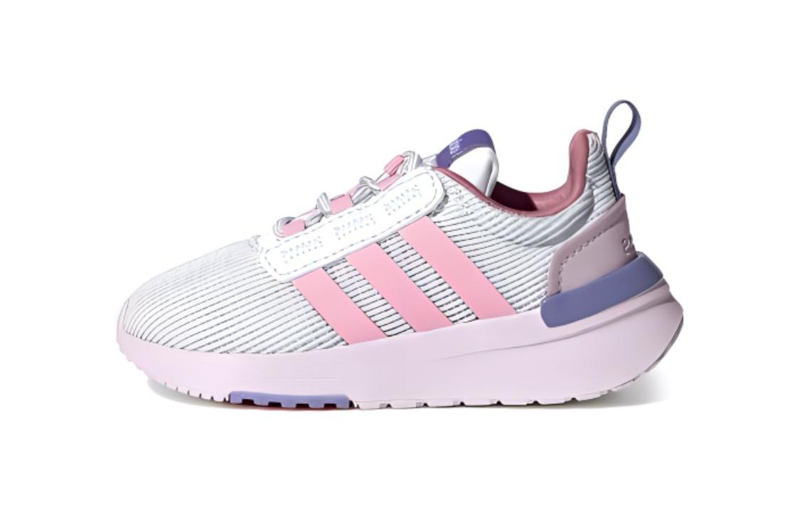 Детские кроссовки adidas neo Racer TR21 (розово-белые)