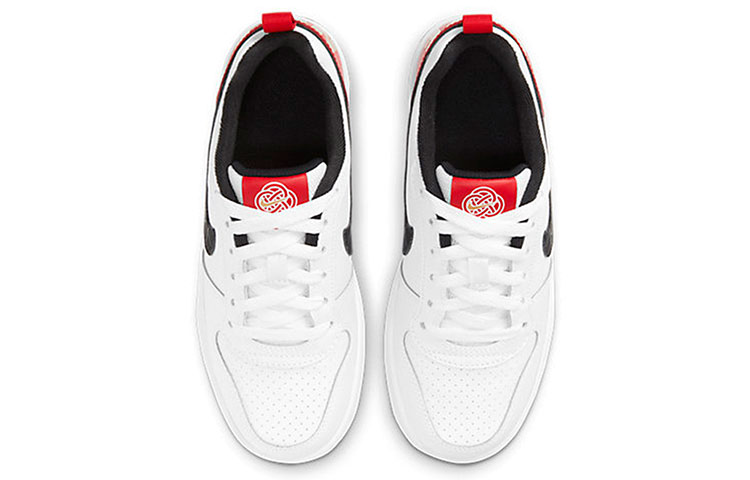 Кеды Nike NikeCourt Borough Low GS (черный / белый / красный) — Чёрный / белый / красный — фото 10