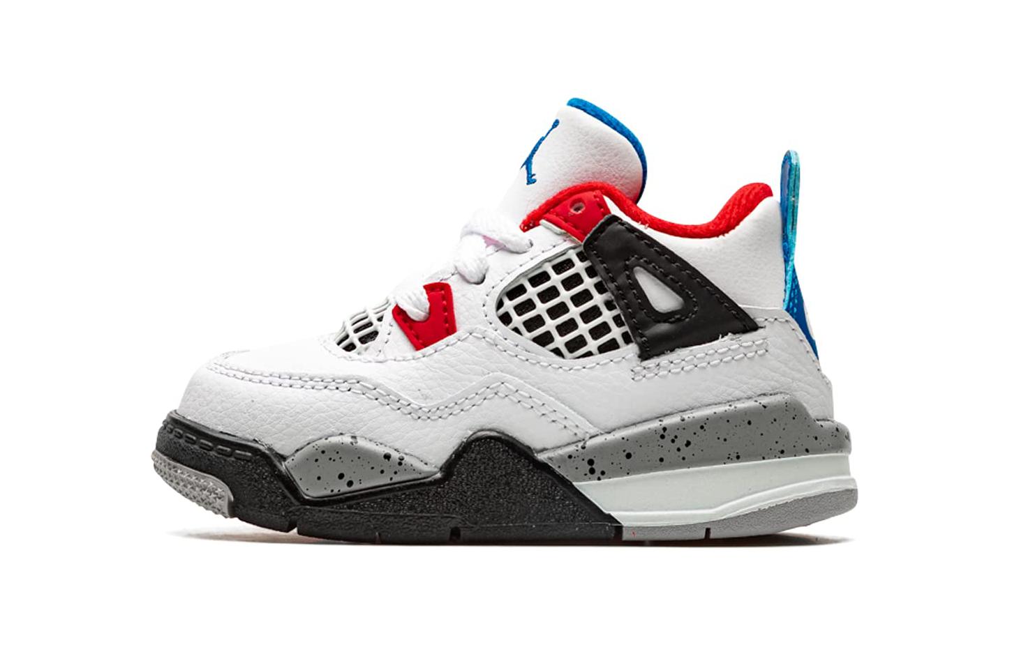 Детские кроссовки Jordan Air Jordan 4 SE What the 4 (красный / синий / белый)