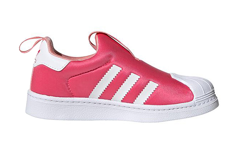 Детские кеды adidas originals Superstar 360 (бело-розовые) — Белый / розовый — фото 3