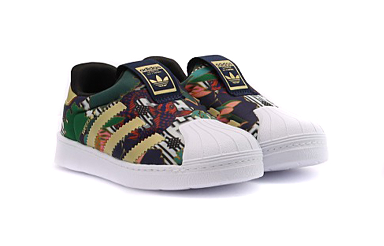 Кеды adidas originals Superstar (желто-зелено-красный) — фото 4