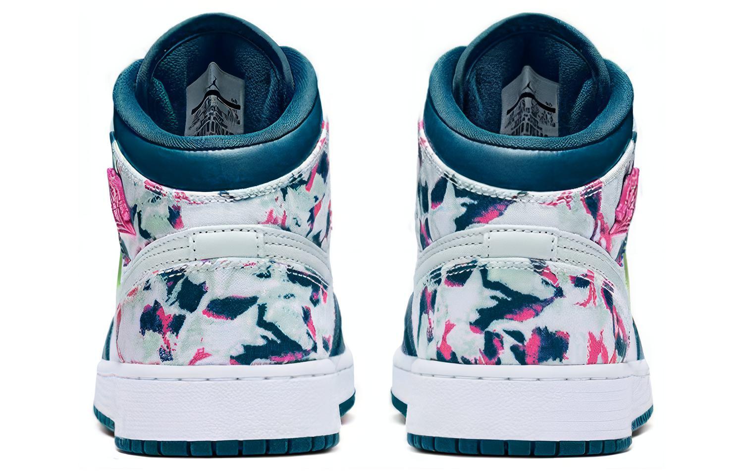 Кроссовки Jordan Air Jordan 1 (сине-розовые) — фото 4