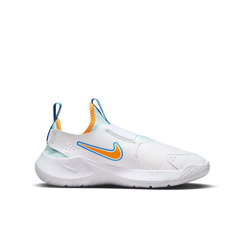 Детские кроссовки Nike Flex Runner (бело-синие) — 白/蓝/橘 — фото 4