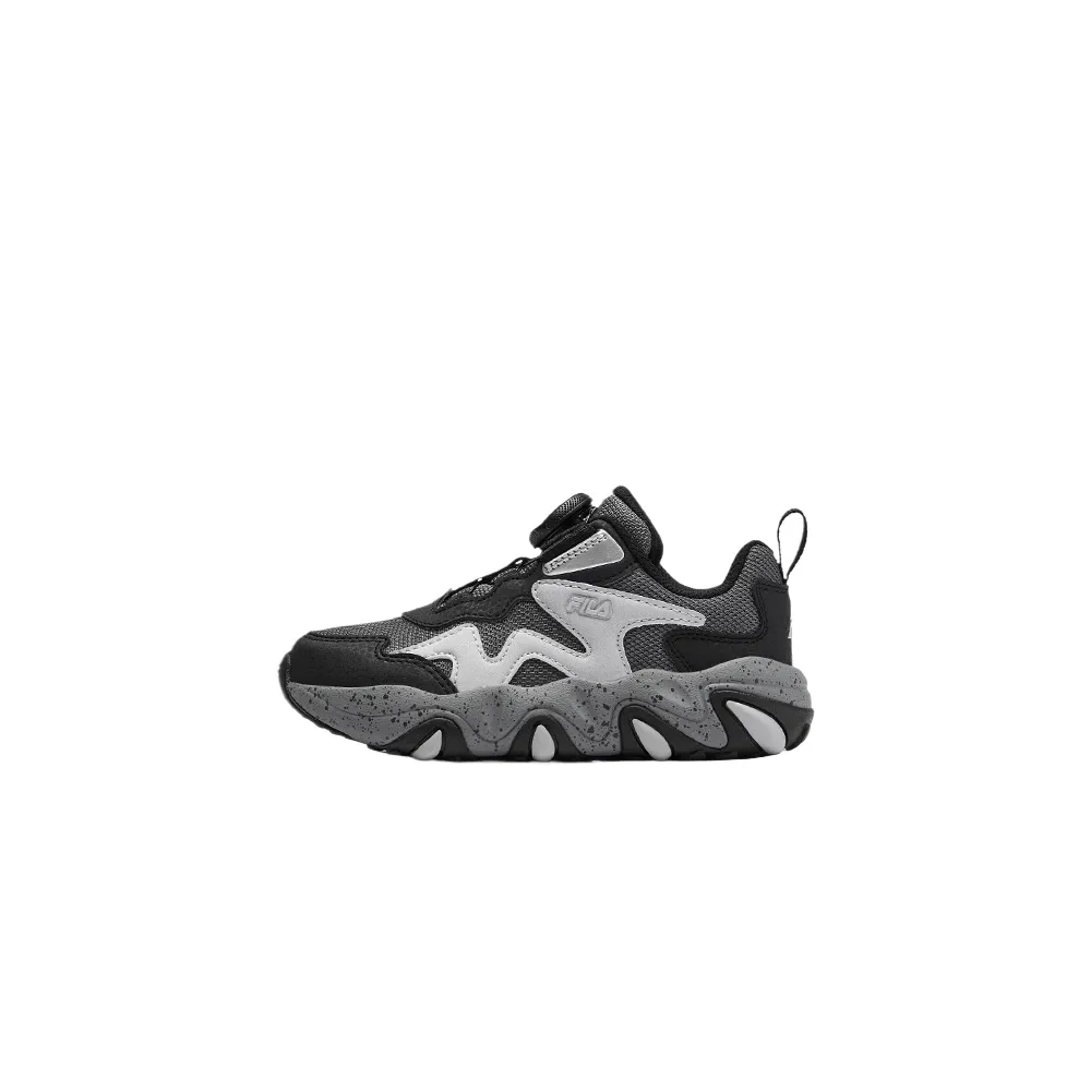 FILA KIDS BOA Synthetic Leather, Textile Kids' Training Shoes Black Castle Gray Children Aged 3 7 Years Old