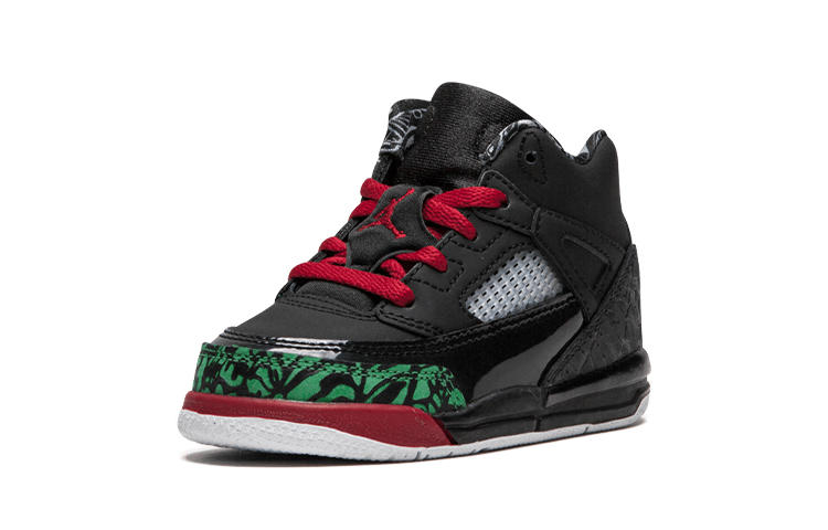 Детские кроссовки Jordan Spizike BT (черно-красно-зеленые) — Чёрный / красный / зелёный — фото 5