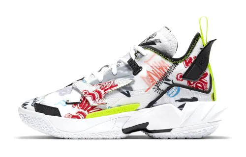 Jordan Why Not Zer0.4 Westbrook 4 Actual GS Shock Absorption Low Top Basketball Shoes Graffiti Uniform Style for Men and Women