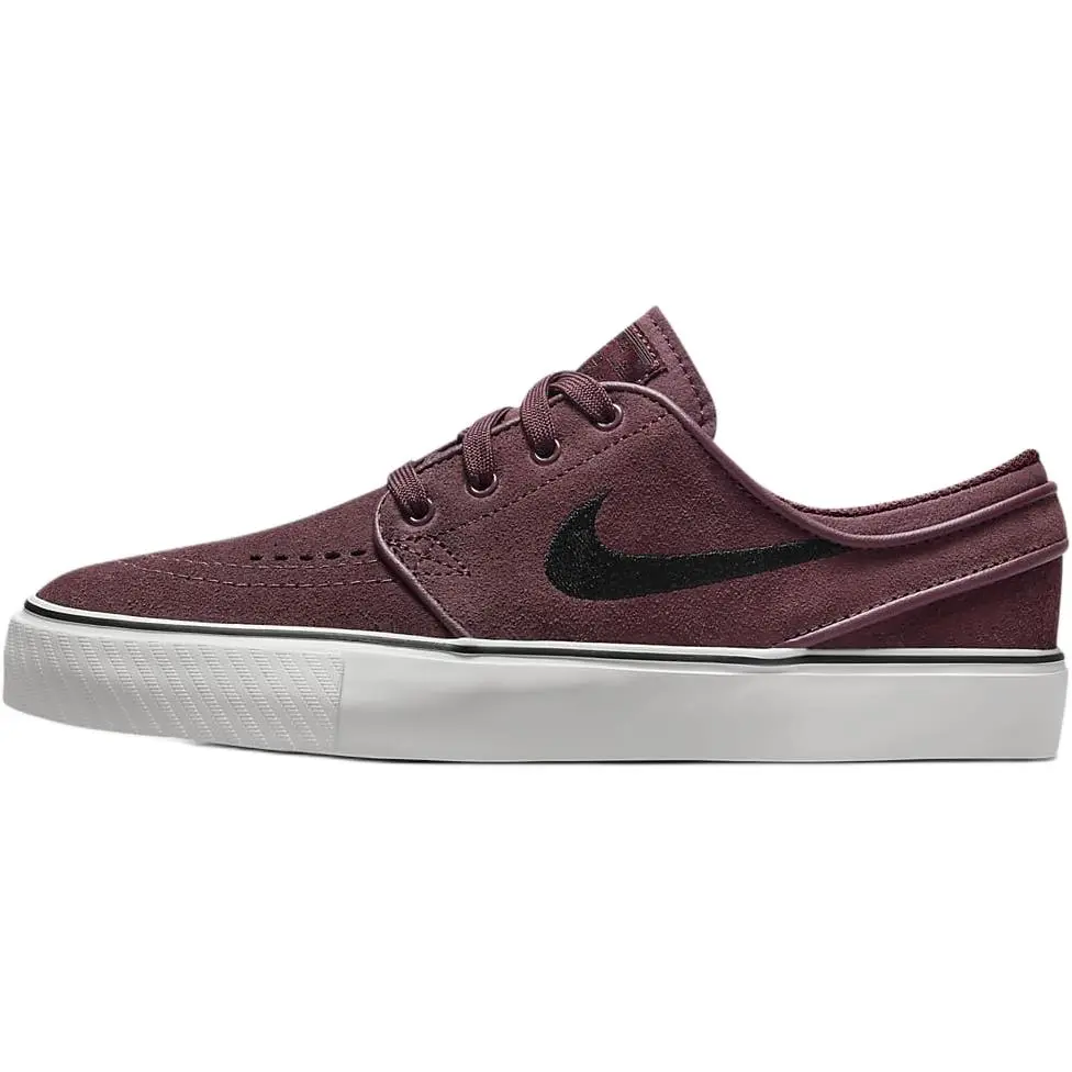 Nike SB Stefan Janoski Slip Resistant Abrasion Resistant Low top Kids' Skateboarding Shoes Burgundy Teenagers