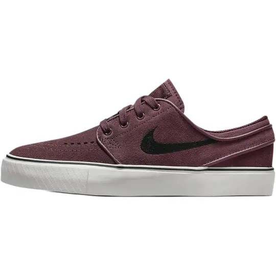 Nike SB Stefan Janoski Slip Resistant Abrasion Resistant Low top Kids' Skateboarding Shoes Burgundy Teenagers
