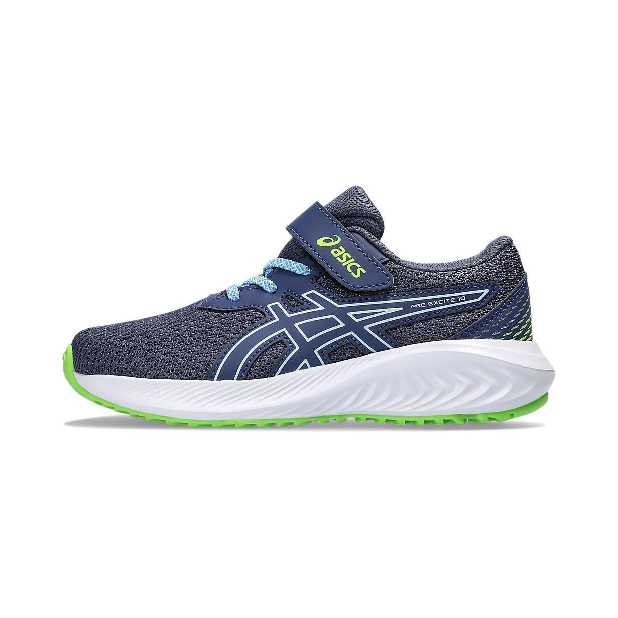 Детские кроссовки ASICS Pre Excite 10 (сине-зеленые)