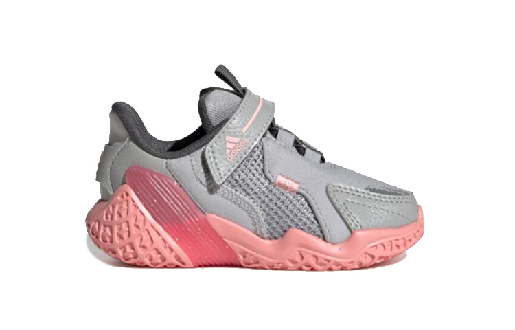 Кроссовки adidas 4Uture Rnr El I (серо-розовый) — фото 2