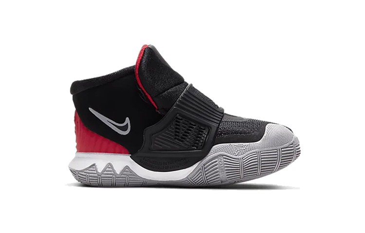 Детские кроссовки Nike Kyrie 6 (черно-красные) — фото 2