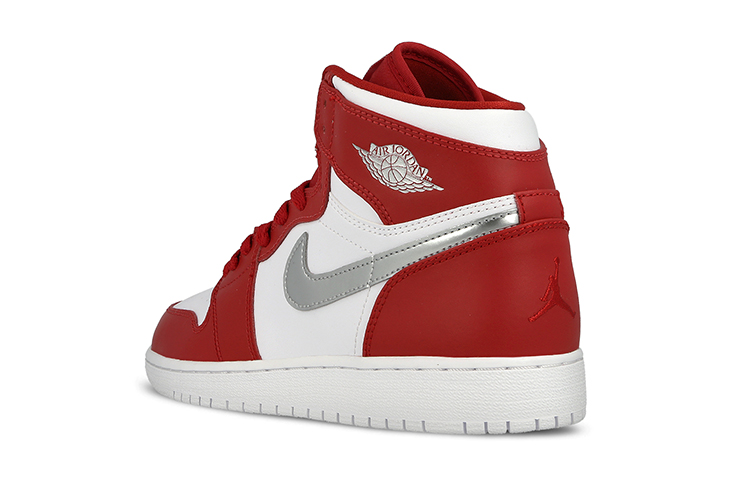Кроссовки Jordan JordanAir Jordan 1 Retro High GS (красный / белый) — фото 5