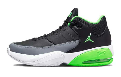 Jordan Max Aura 3 Mid top Basketball Shoes Black Green Unisex