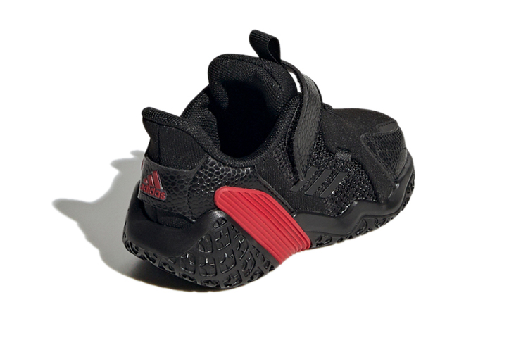 Детские кроссовки adidas 4Uture (черно-красные) — Чёрный / красный — фото 6
