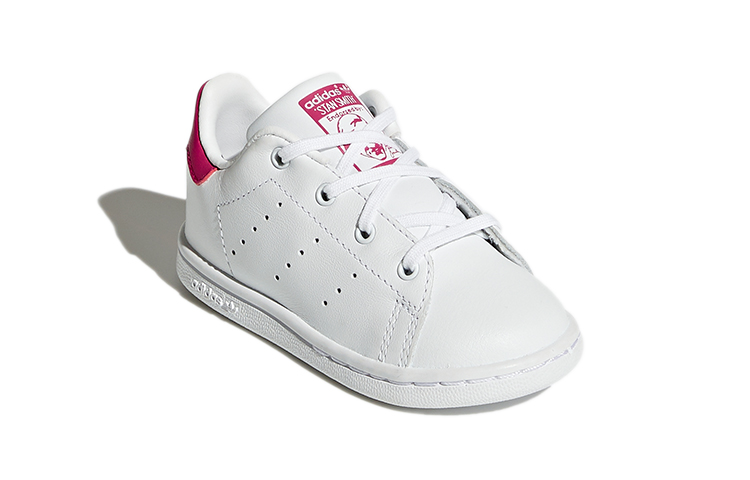 Детские кроссовки adidas STAN SMITH I (белый / красный) — фото 4